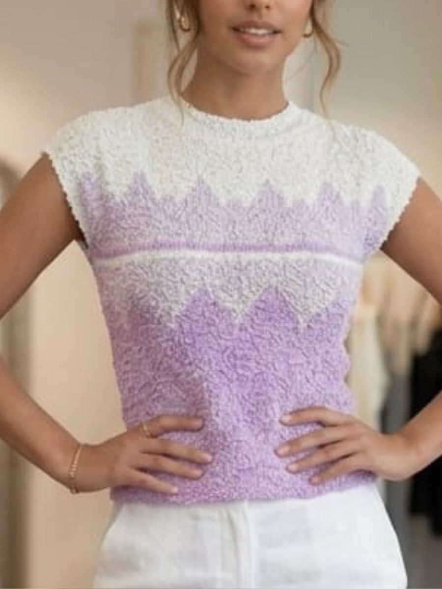 Elegant Print bamboo top